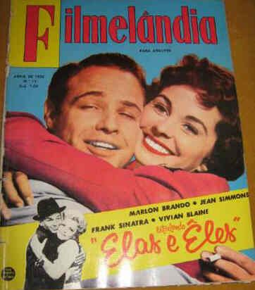 FILMELANDIA magazine side cover Issue 17 April 1956
