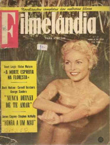 FILMELANDIA magazine side cover Issue 21 August 1956