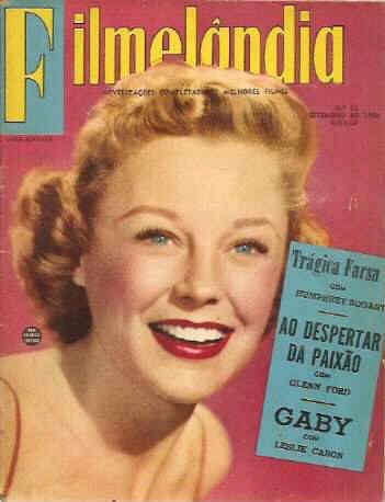 FILMELANDIA magazine side cover Issue 22 September 1956