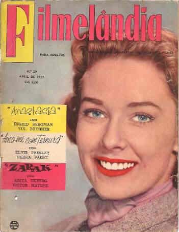 FILMELANDIA magazine side cover Issue 29 April 1957