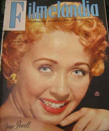 FILMELANDIA magazine side cover Issue 32 July 1957