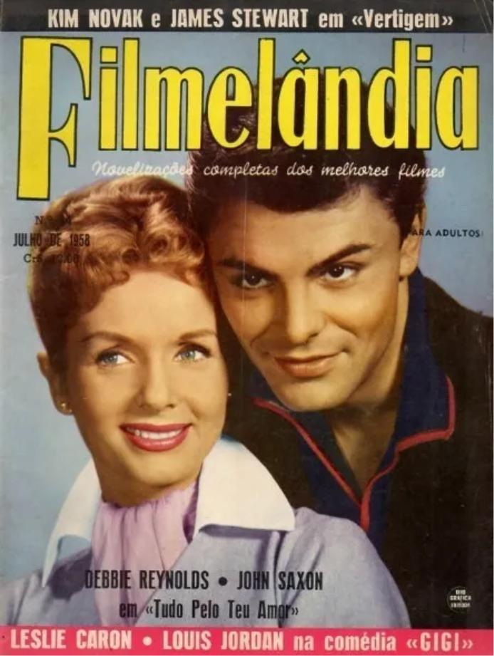 FILMELANDIA magazine side cover Issue 44 July 1958