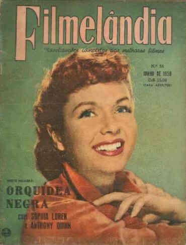 FILMELANDIA magazine side cover Issue 55 June 1959