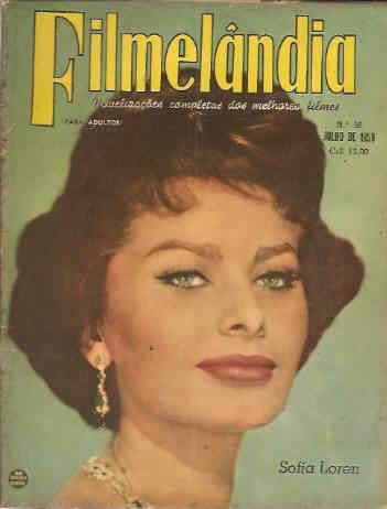 FILMELANDIA magazine side cover Issue 56 July 1959