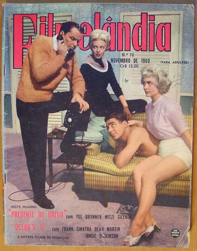 FILMELANDIA magazine side cover Issue 72 November 1960