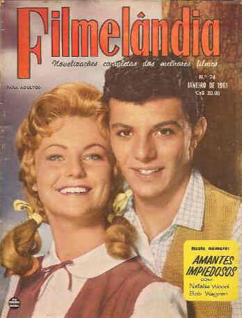 FILMELANDIA magazine side cover Issue 74 January 1961