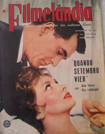 FILMELANDIA magazine side cover Issue 85 December 1961