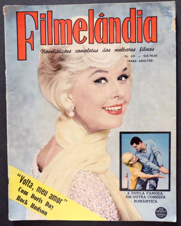 FILMELANDIA magazine side cover Issue 89 April 1962