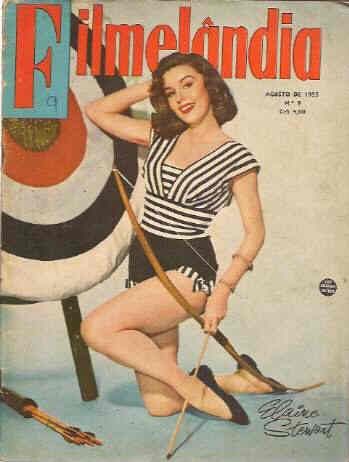 FILMELANDIA magazine side cover Issue 9 August 1955