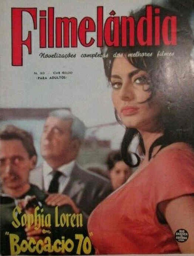 FILMELANDIA magazine side cover Issue 93 August 1962