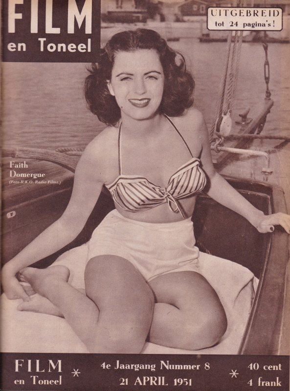 FILM EN TONEEL magazine side cover  Vol 4 No  8 21 April 1951