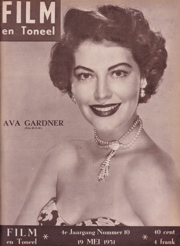 FILM EN TONEEL magazine side cover  Vol 4 No  10 19 May 1951