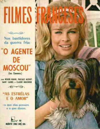 FILMES FRANCESES magazine side cover Issue 40 August 1963