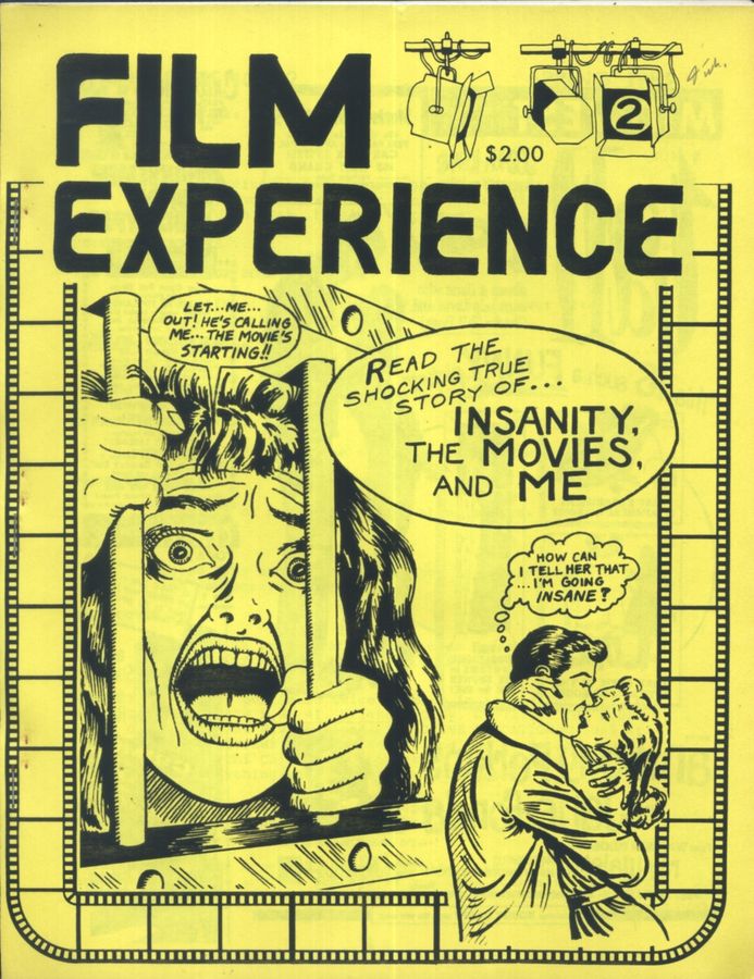 FILM EXPERIENCE magazine side cover Issue 2 Spring 1989