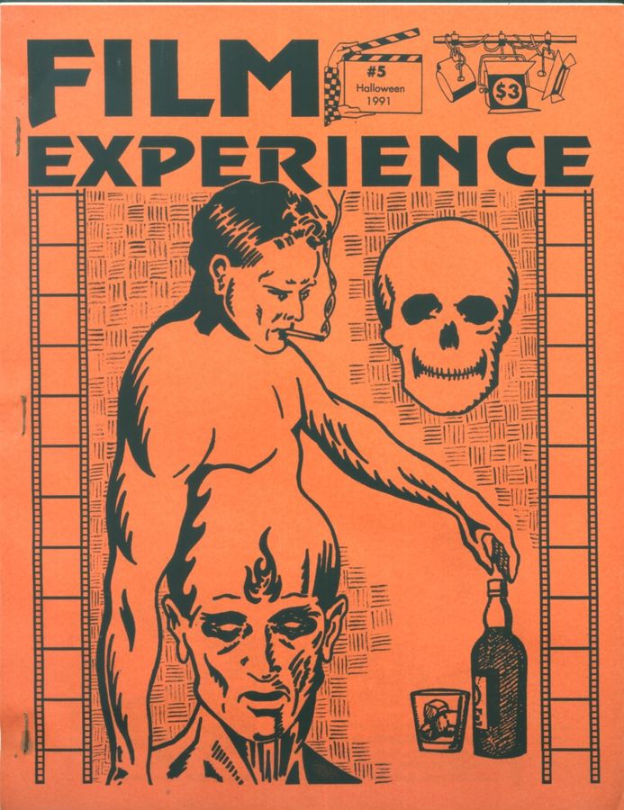 FILM EXPERIENCE magazine side cover Issue 5 Halloween 1991