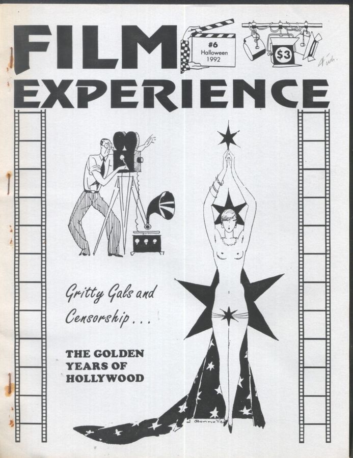 FILM EXPERIENCE magazine side cover Issue 6 Halloween 1992