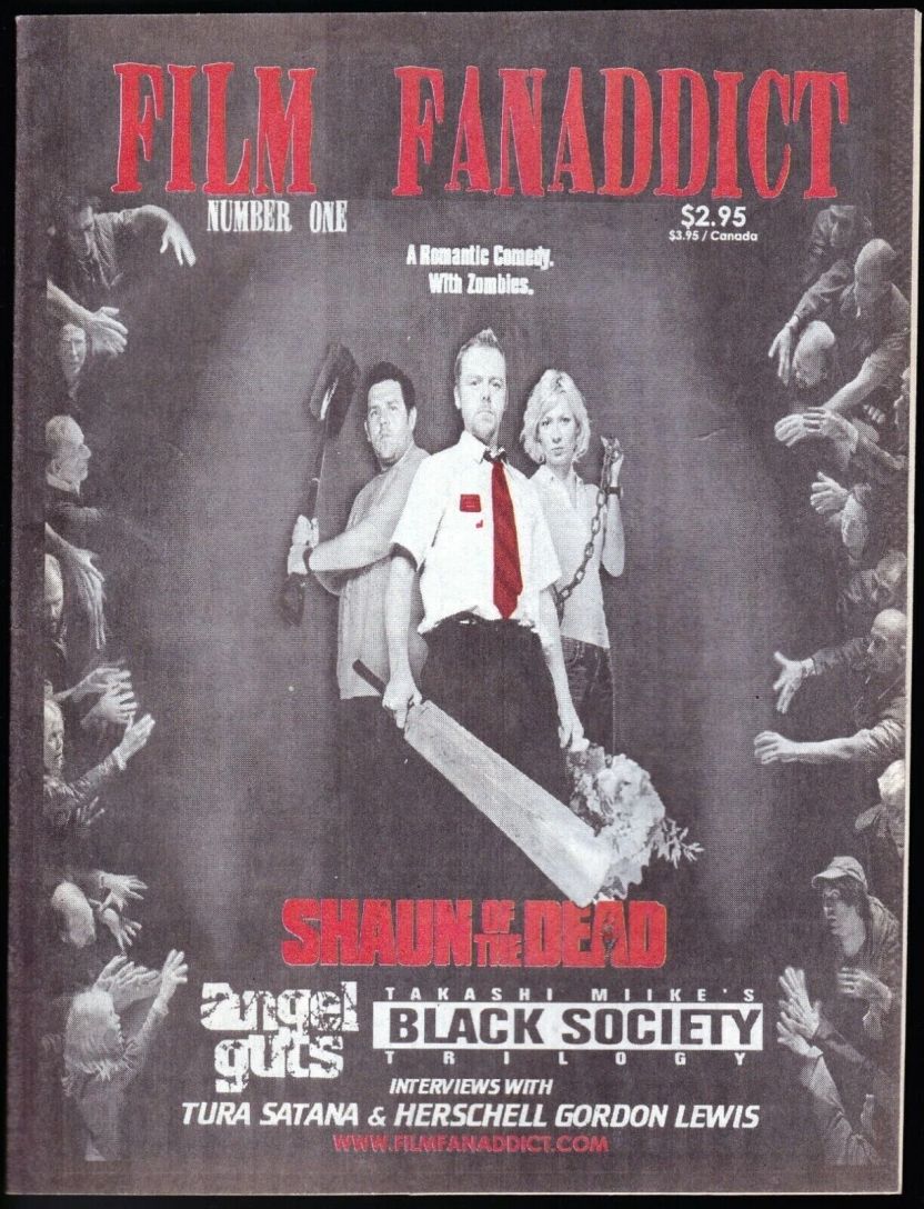 FILM FANADDICT magazine side cover Issue 1  2006