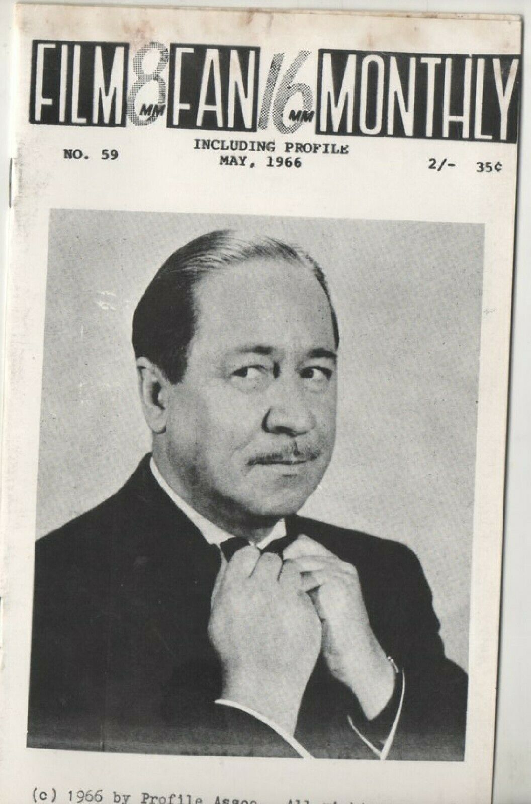 FILM FAN MONTHLY magazine side cover Issue 59  May 1966