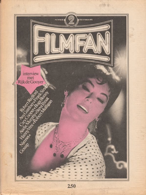 FILMFAN magazine side cover Issue 2  December 1972