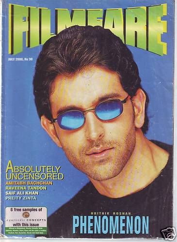 FILMFARE magazine side cover July 2000
