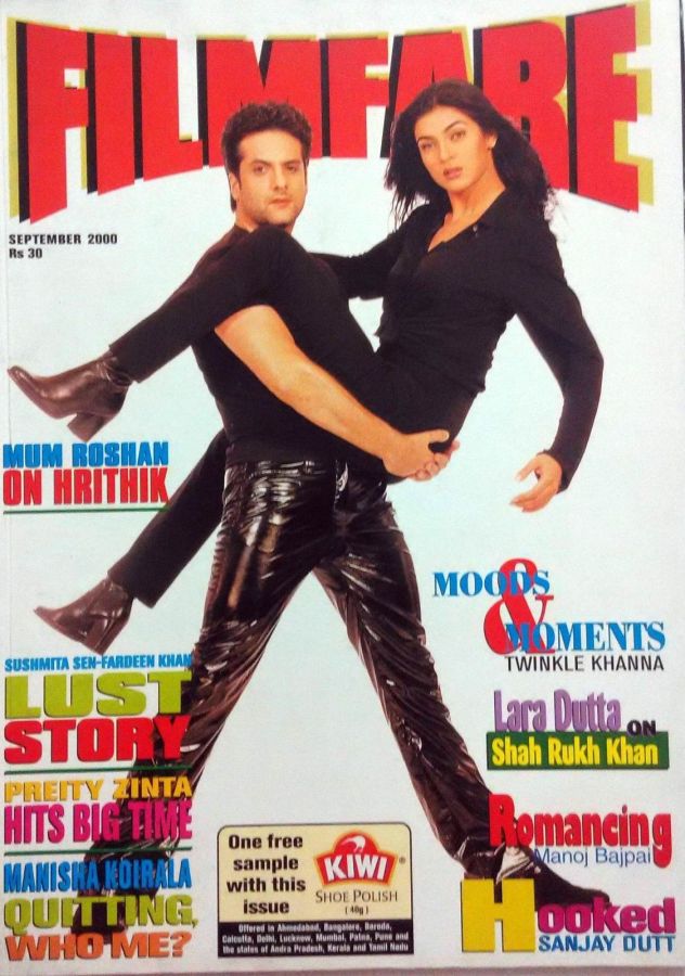 FILMFARE magazine side cover September 2000