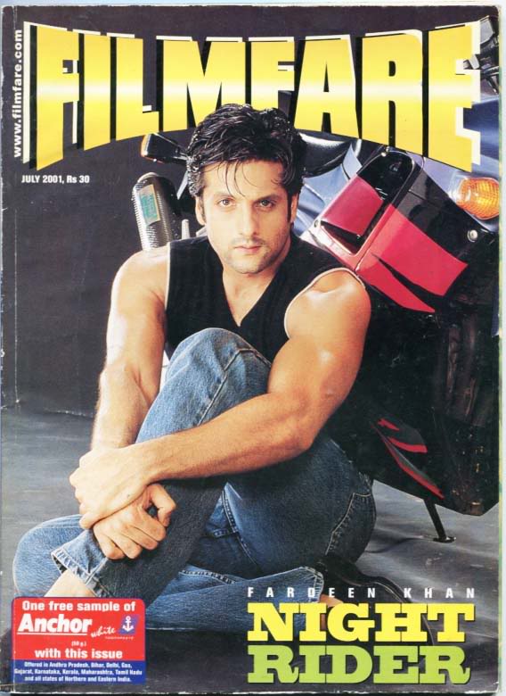 FILMFARE magazine side cover July 2001