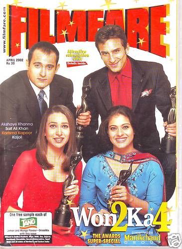 FILMFARE magazine side cover April 2002