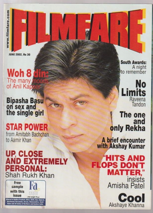 FILMFARE magazine side cover June 2002