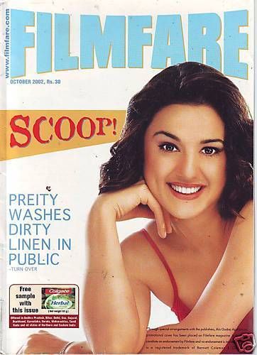FILMFARE magazine side cover October 2002