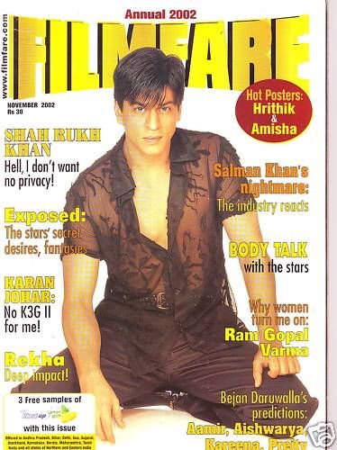 FILMFARE magazine side cover November 2002