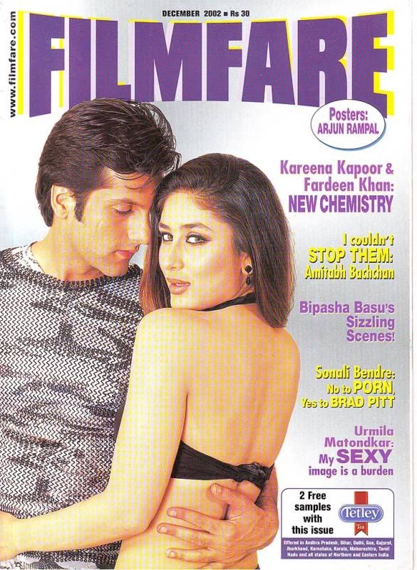 FILMFARE magazine side cover December 2002