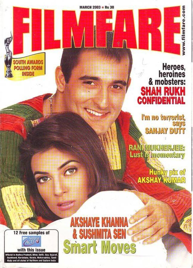 FILMFARE magazine side cover March 2003