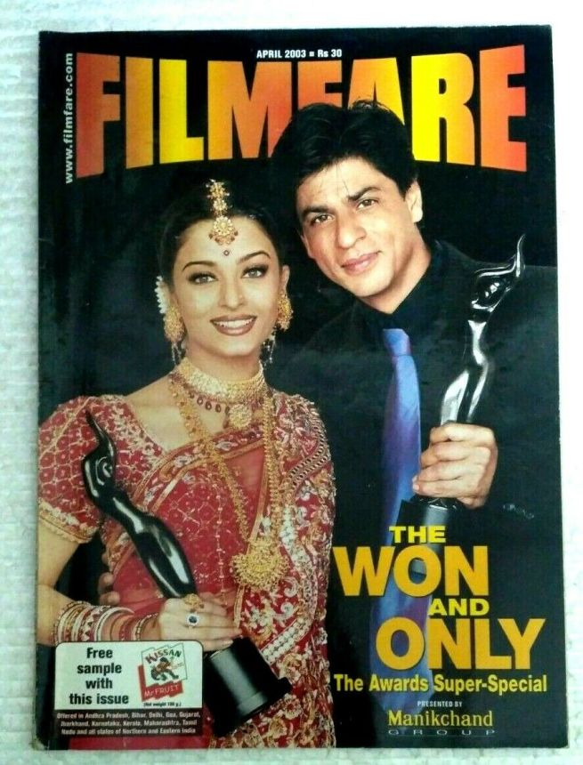 FILMFARE magazine side cover April 2003