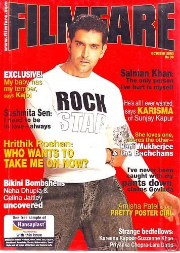 FILMFARE magazine side cover October 2003
