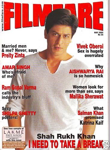 FILMFARE magazine side cover May 2004
