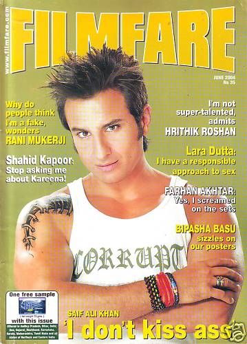 FILMFARE magazine side cover June 2004
