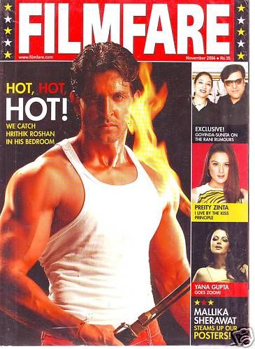 FILMFARE magazine side cover November 2004