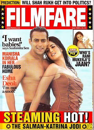 FILMFARE magazine side cover June 2005