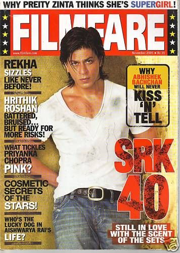 FILMFARE magazine side cover November 2005