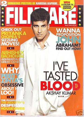 FILMFARE magazine side cover March 2006