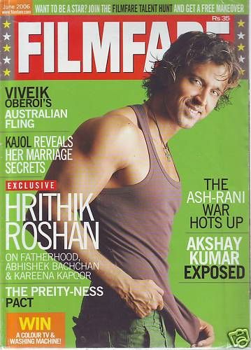 FILMFARE magazine side cover June 2006
