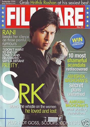 FILMFARE magazine side cover September 2006