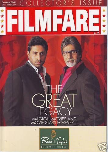FILMFARE magazine side cover December 2006