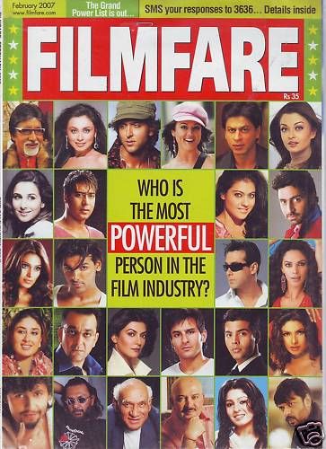 FILMFARE magazine side cover February 2007