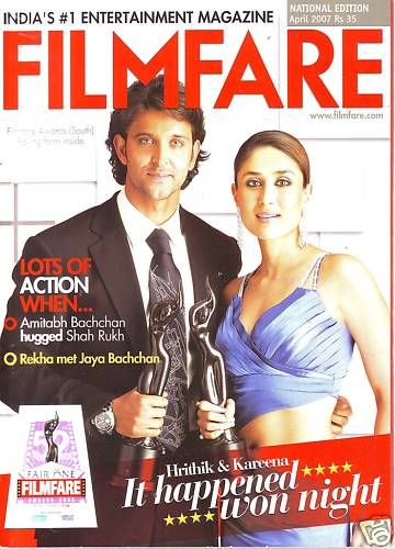 FILMFARE magazine side cover April 2007
