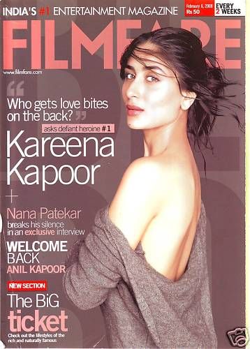 FILMFARE magazine side cover 6 February 2008