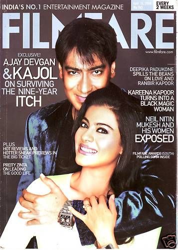 FILMFARE magazine side cover 16 April 2008