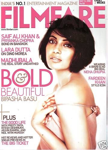 FILMFARE magazine side cover 14 May 2008