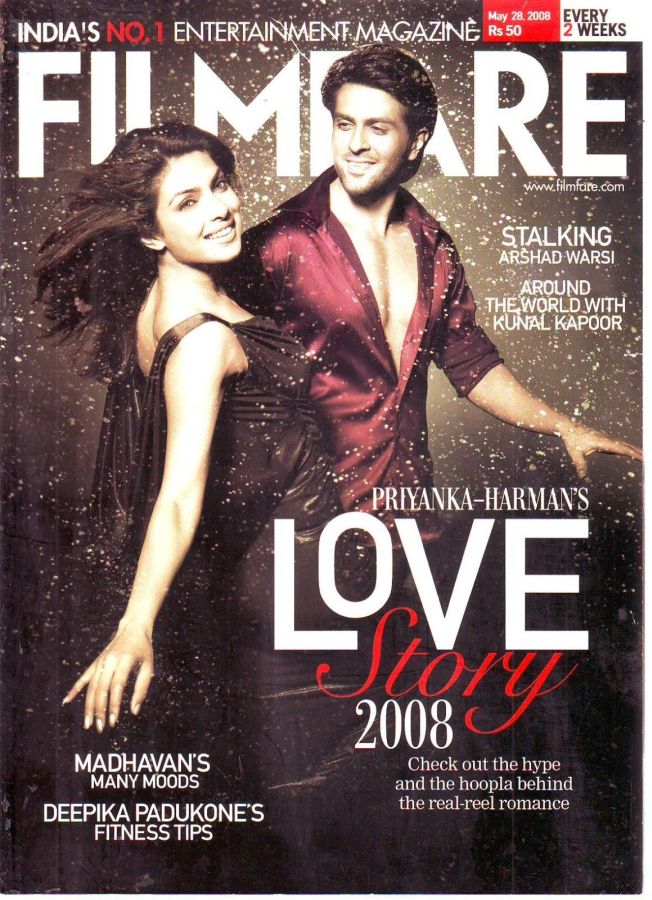 FILMFARE magazine side cover 28 May 2008