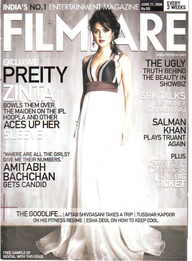 FILMFARE magazine side cover 11 June 2008